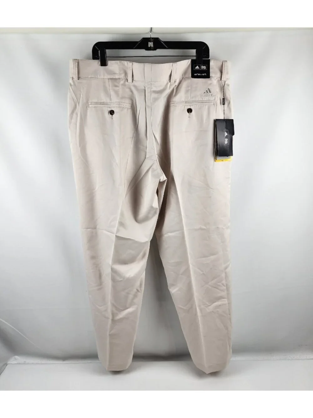 Adidas Pant Men 40x30 Golf Tech Climalite Flat  Lightweight Straight Beige NWT